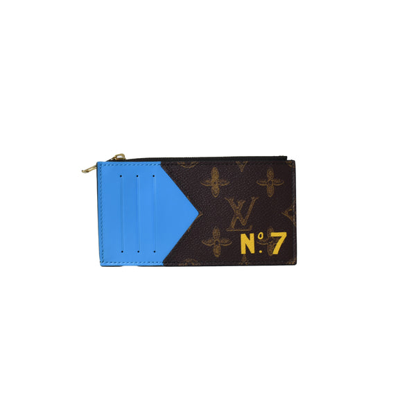 Louis Vuitton Coin Card Holder Monogram Blue - NOBLEMARS