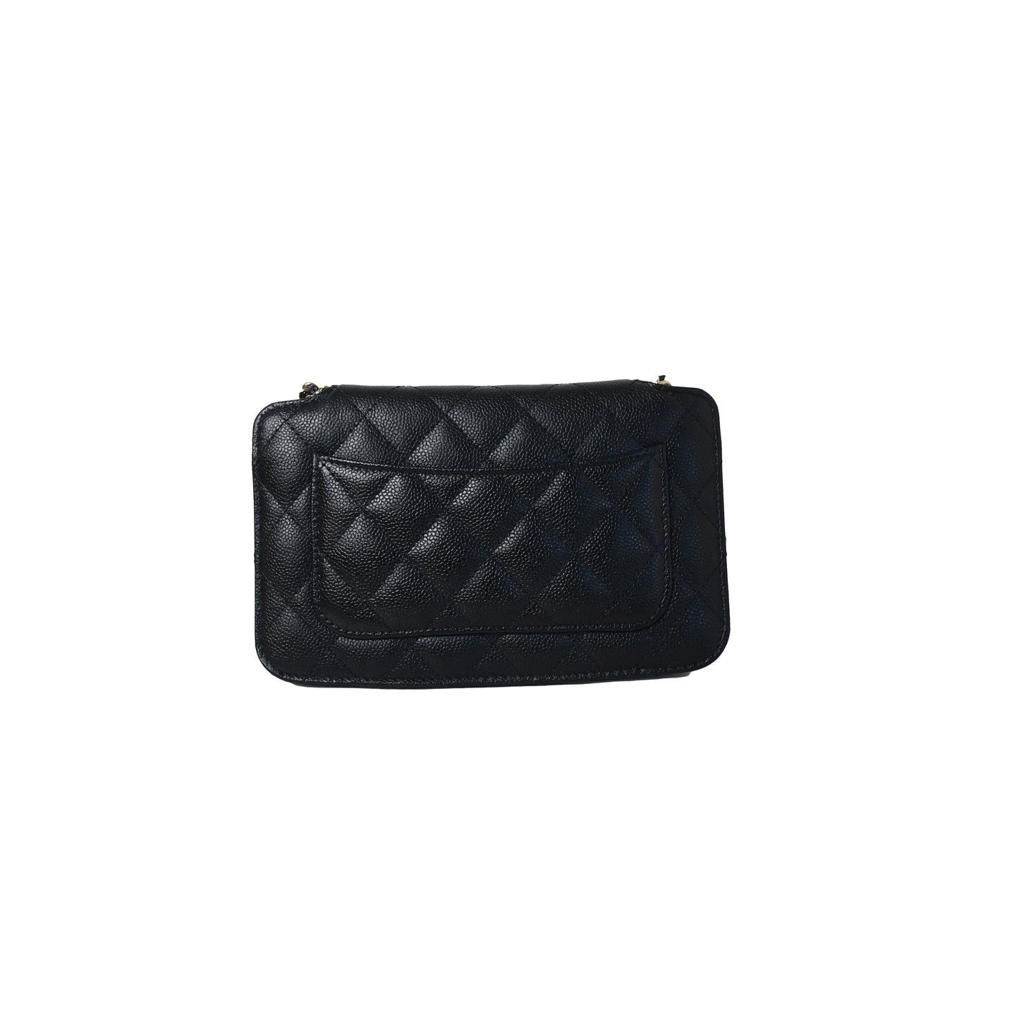Chanel Caviar Fabric Quilted Foldable Tote With Chain Black Multicolor - NOBLEMARS