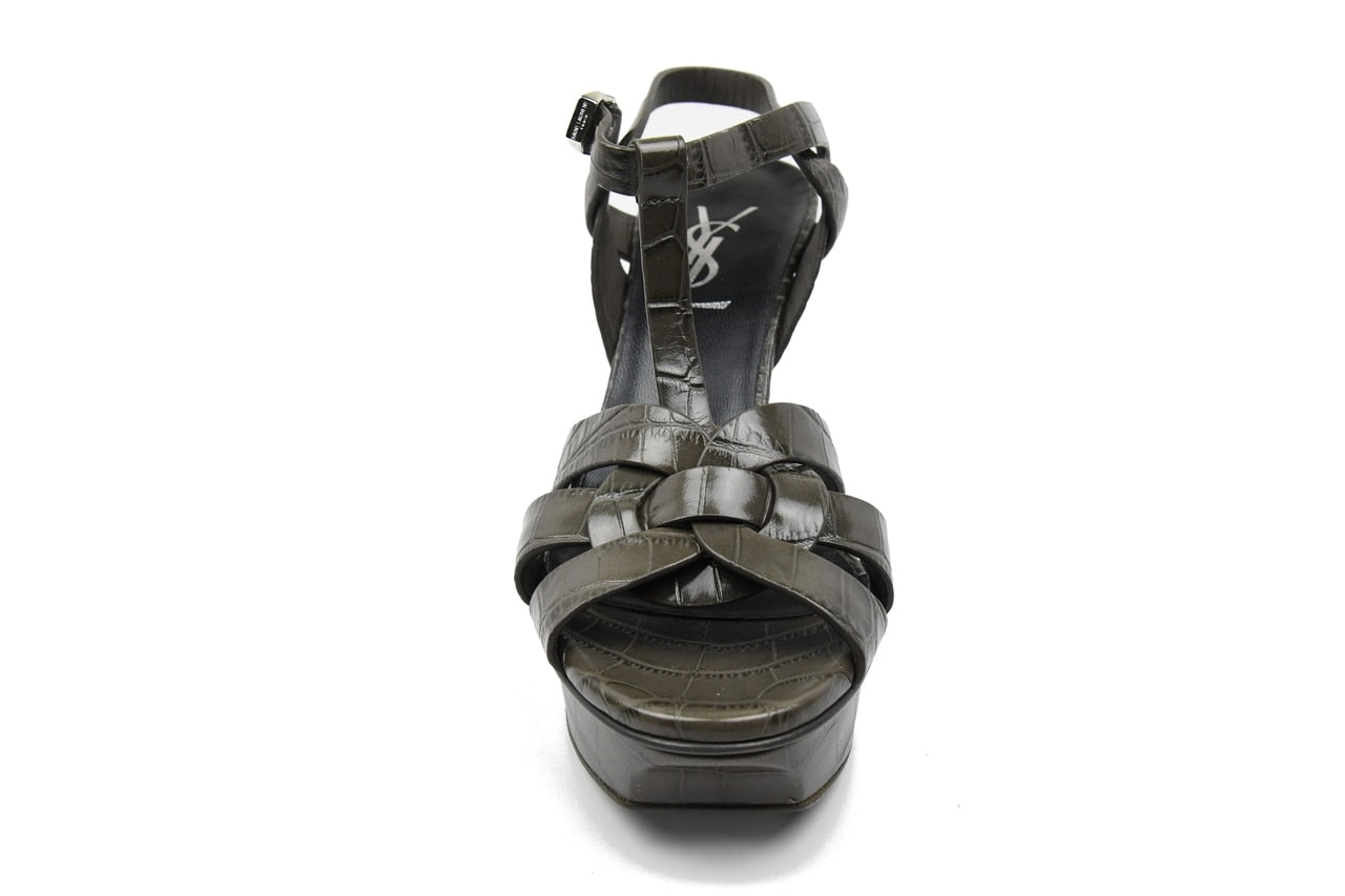 Saint Laurent Bronze Croc Embossed 105 - NOBLEMARS