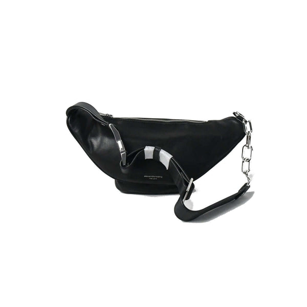 Alexander Wang Attica Fanny Pack Leather Belt Bag Black - NOBLEMARS
