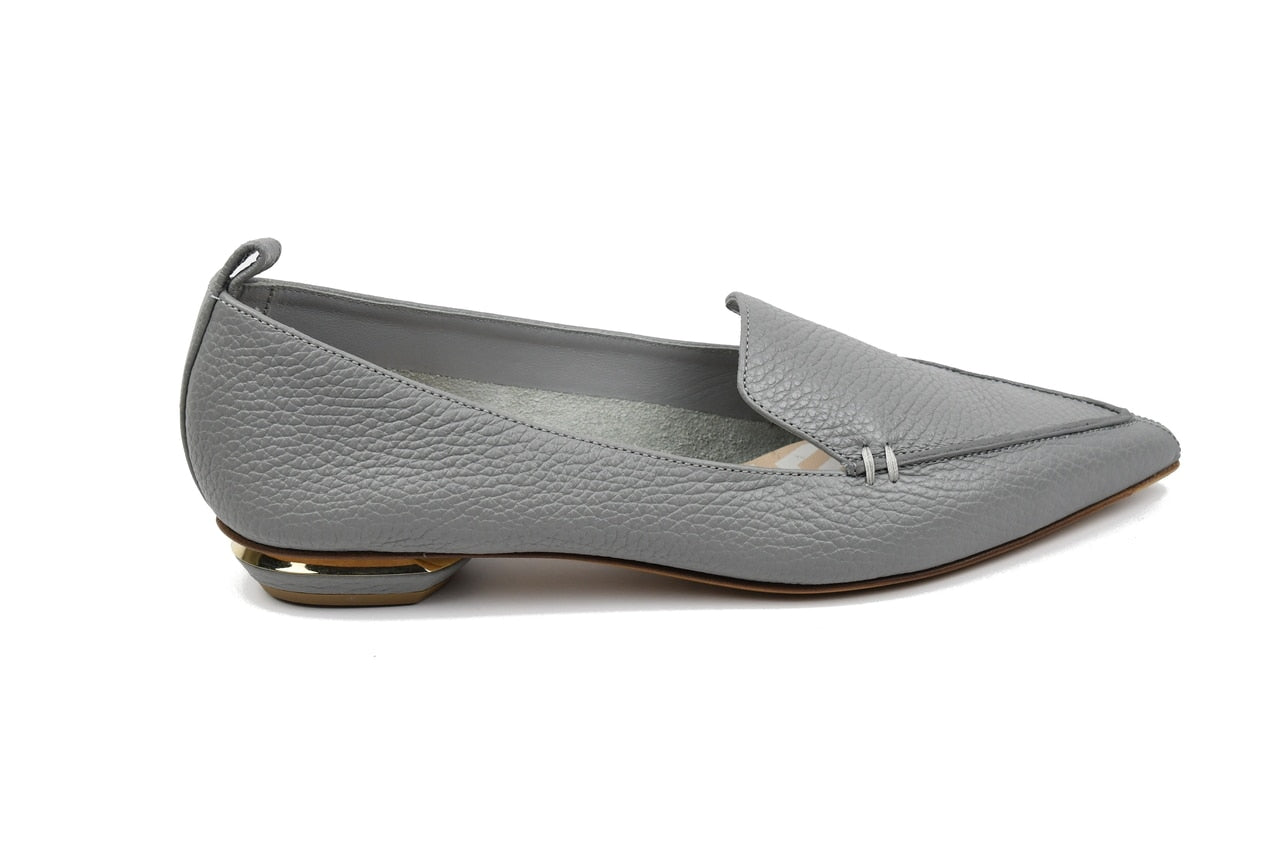 Nicholas Kirkwood Grey Beya Bottalato Loafer - NOBLEMARS