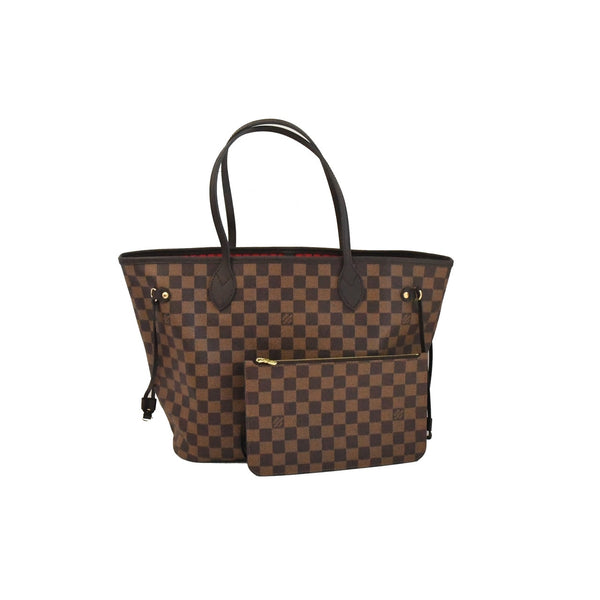 Louis Vuitton, Bags, New Nwt Louis Vuitton Neverfull Mm Damier Ebene  Cherry