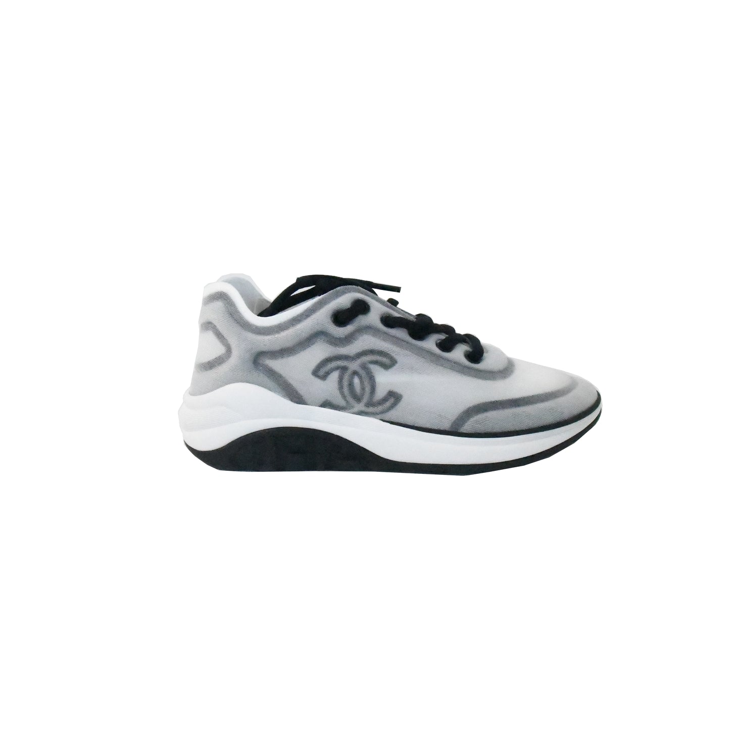 Chanel Mesh Lycra Sneaker Black - NOBLEMARS