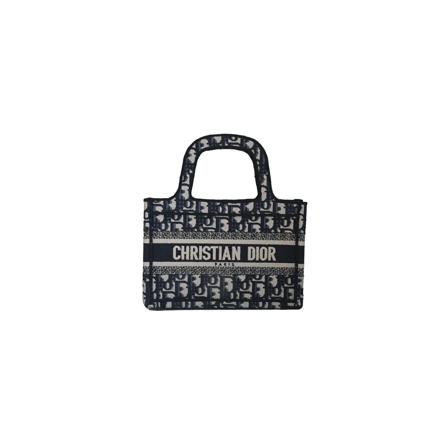 Dior Mini Book Tote Blue - NOBLEMARS