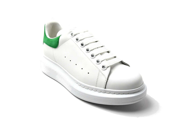 Alexander Mcqueen Oversized Calfskin Sneaker Green-White 45 - NOBLEMARS
