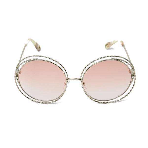 Chloe Carlina Torsade Round Sunglasses /Gold-Peach - NOBLEMARS