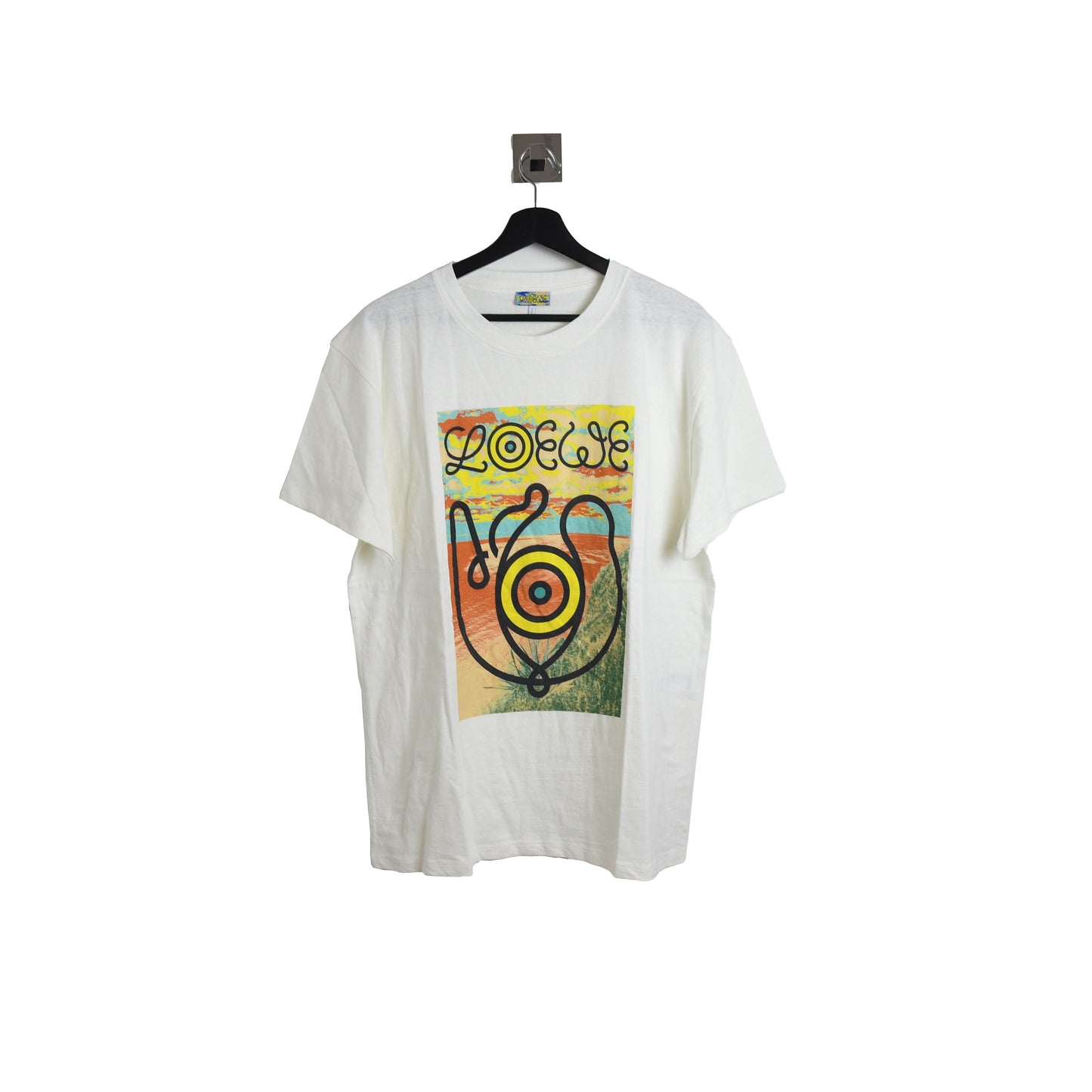 Loewe Eye' Insignia Landscape Log Printed Tee White - NOBLEMARS