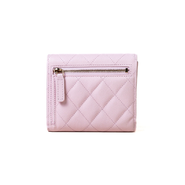 Chanel Classic Pink Small Flap Wallet New Model # NNA824K7