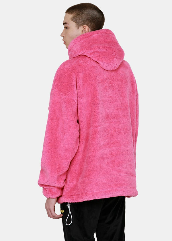XOXOGOODBOY Pink Fur Hoodie - NOBLEMARS