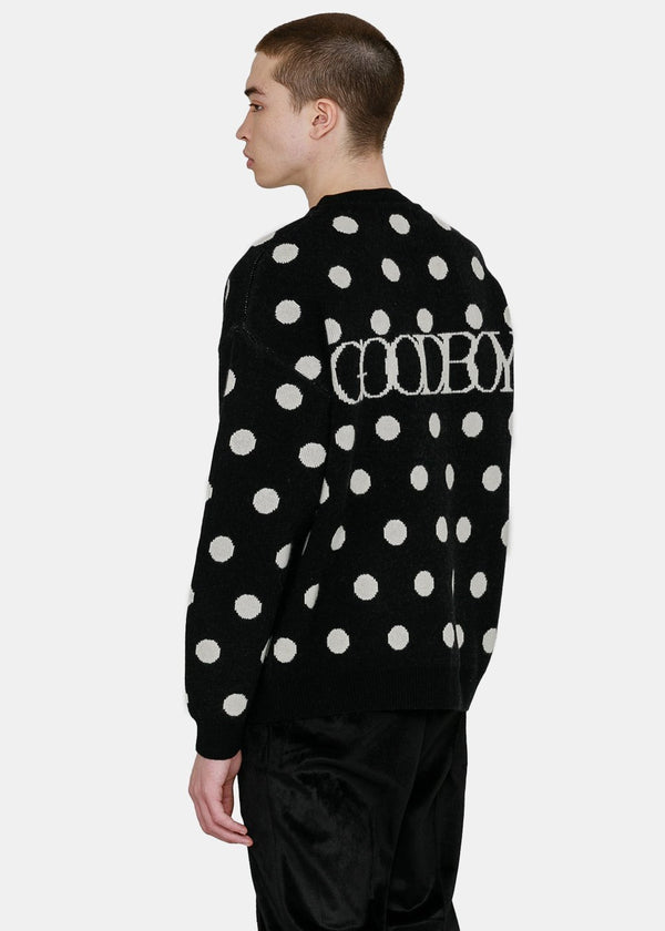 XOXOGOODBOY Black & White Dot Logo Sweater - NOBLEMARS