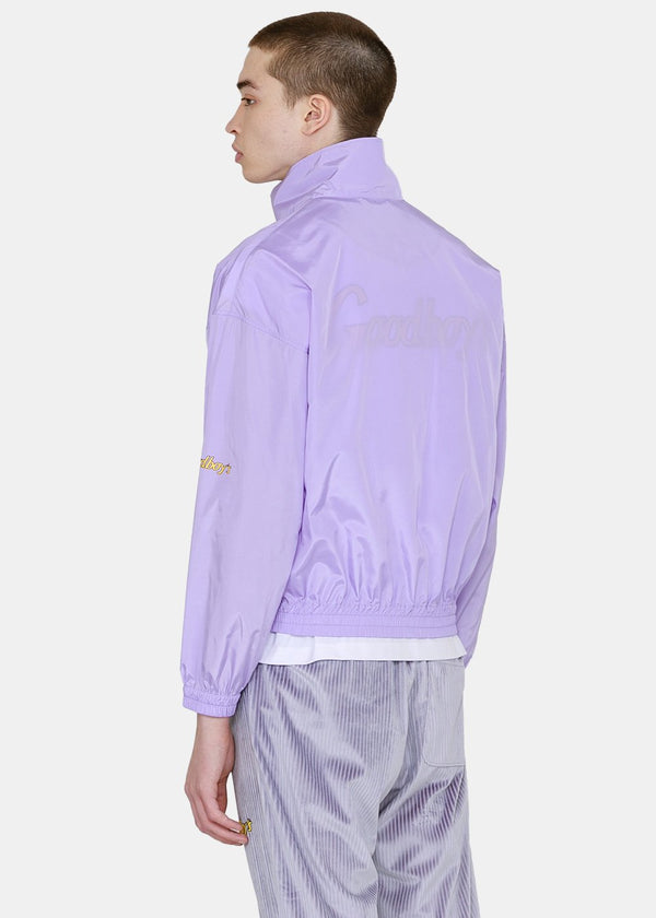 XOXOGOODBOY Purple Logo Print Windbreaker Jacket - NOBLEMARS