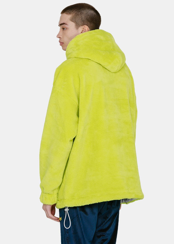 XOXOGOODBOY Neon Green Fur Hoodie - NOBLEMARS