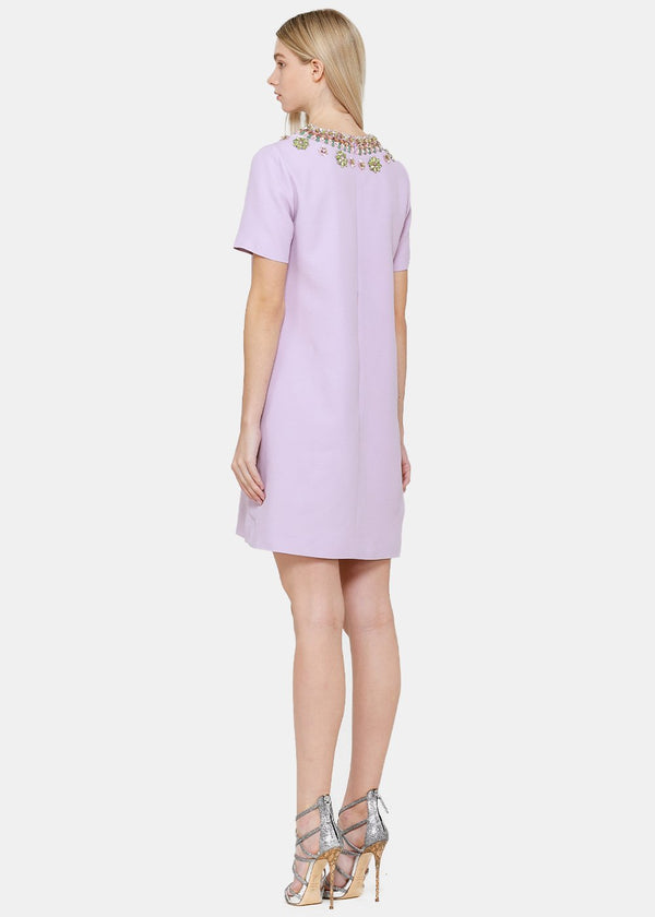 Andrew Gn Lilac Woven Dress - NOBLEMARS