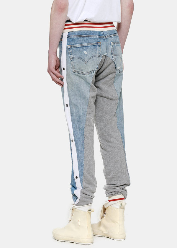 Greg Lauren Indigo 50/50 Borg Jeans - NOBLEMARS