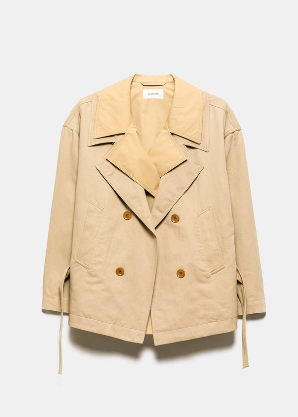Lemaire Blond Beige Trench Jacket - NOBLEMARS