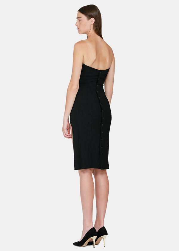 Ann Demeulemeester Black Strapless Dress - NOBLEMARS