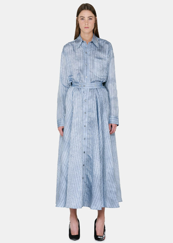 Faith Connexion Sky Blue Stripe Dress Suit - NOBLEMARS