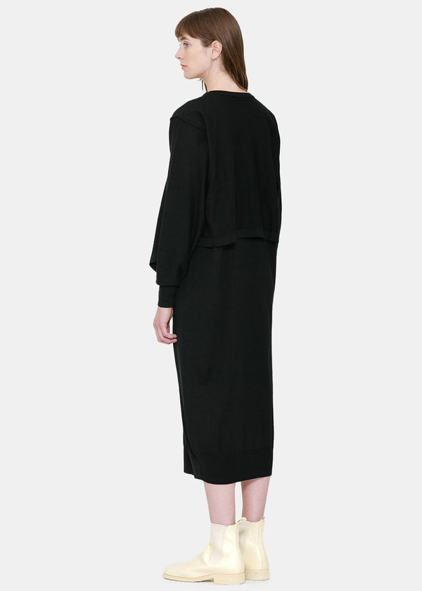 Lemaire Black Cardigan Dress - NOBLEMARS