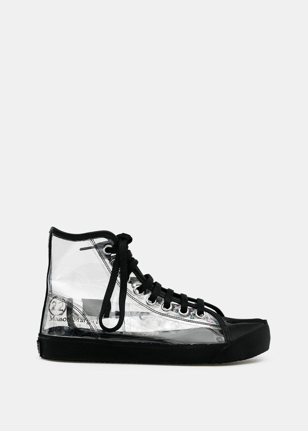 Maison Margiela Black & Transparent Tabi PVC Sneakers - NOBLEMARS
