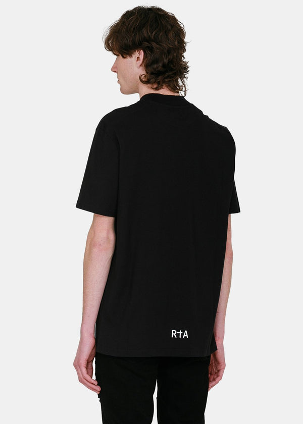 RtA Black Milo Logo T-Shirt - NOBLEMARS