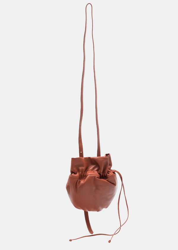 Lemaire Brandy Brown Glove Shoulder Bag - NOBLEMARS