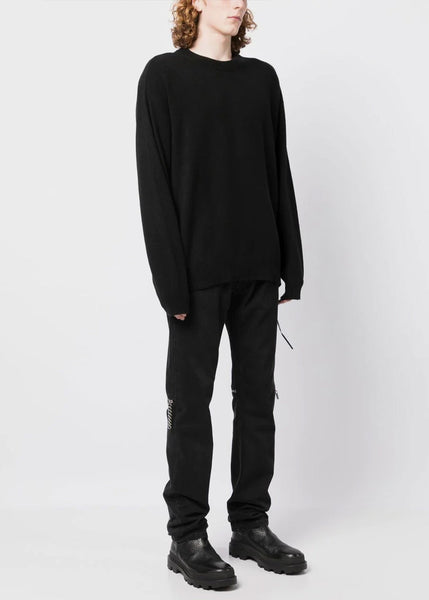 mastermind JAPAN Black Cashmere Logo Sweater