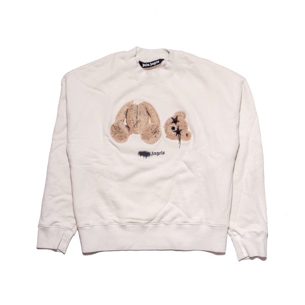 Bear Cropped T-shirt in white - Palm Angels® Official