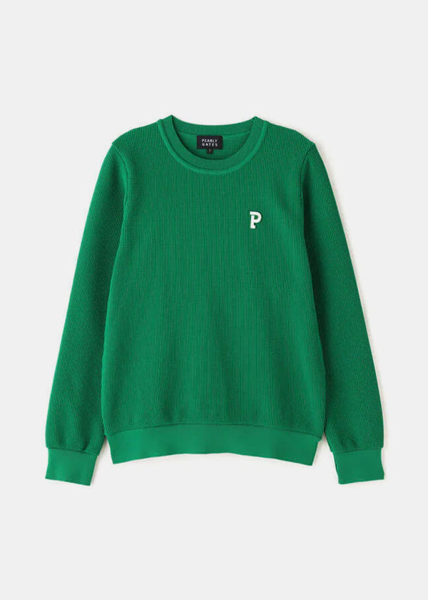 Pearly Gates Green Crewneck Knit Pullover - NOBLEMARS