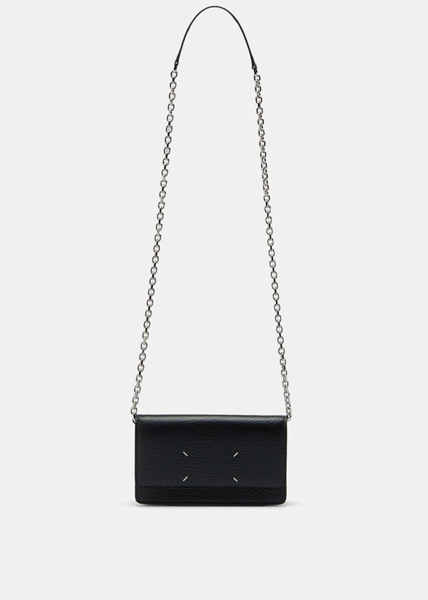 Maison Margiela Black Chain Wallet Shoulder Bag - NOBLEMARS