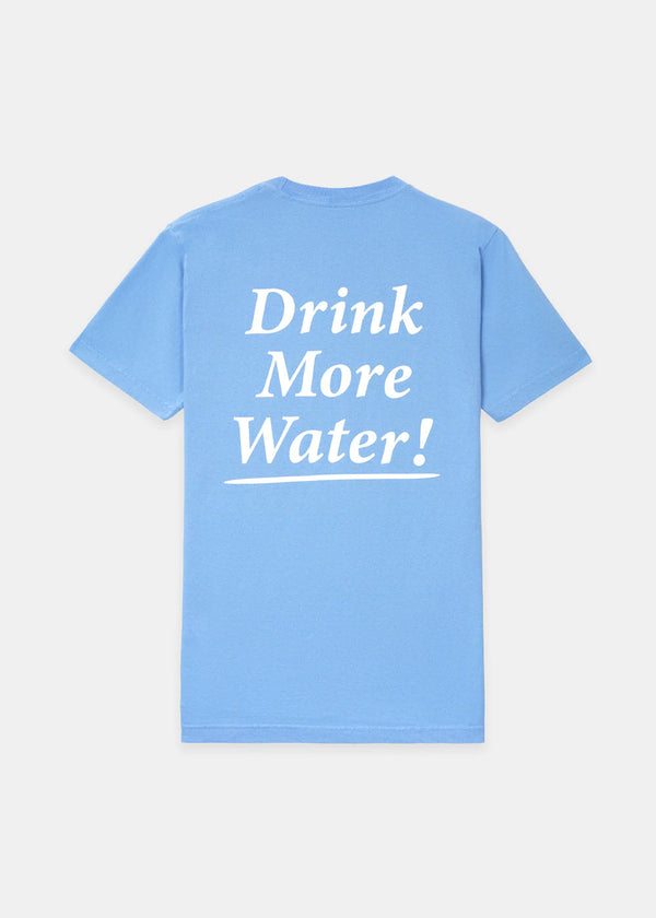 Blue 'Drink More Water' T-Shirt