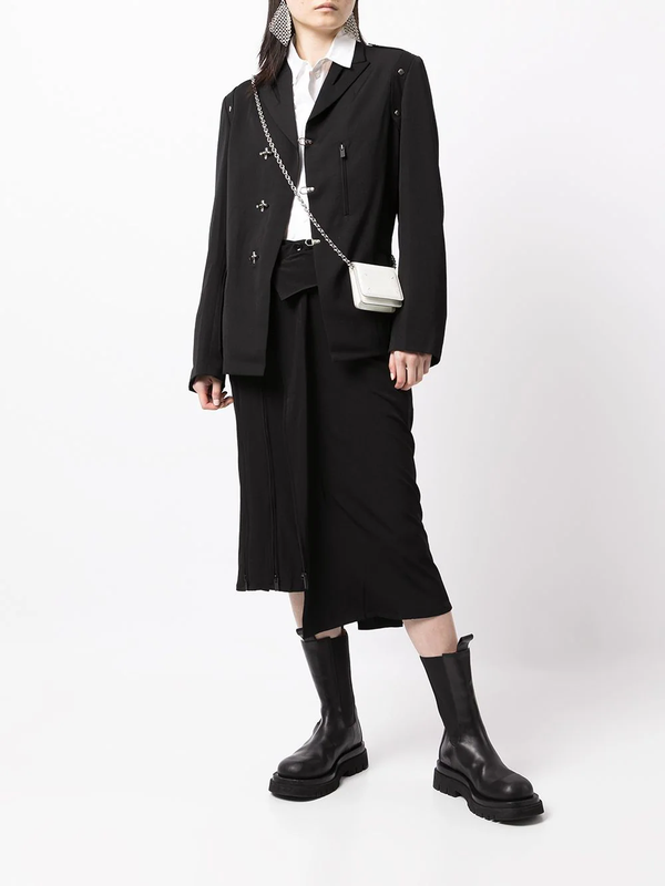 YOHJI YAMAMOTO Women Asymmetric Zip Detail Skirt - NOBLEMARS