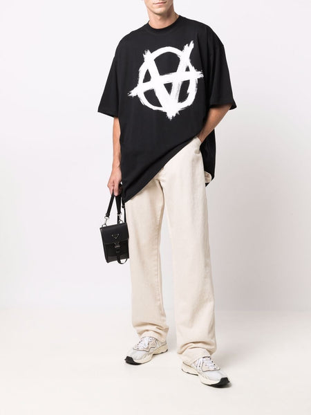 VETEMENTS UNISEX DOUBLE ANARCHY LOGO T-SHIRT