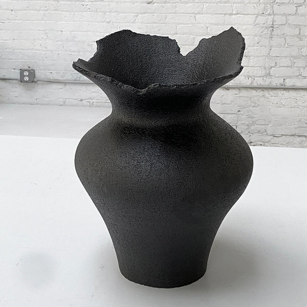 SHIN WON YOON Black Stone Vase #1221 - NOBLEMARS