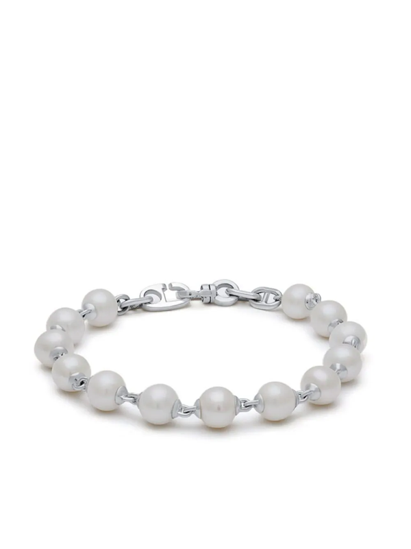 MAOR CONSI BRACELET IN SILVER WITH WHITE PEARL - NOBLEMARS
