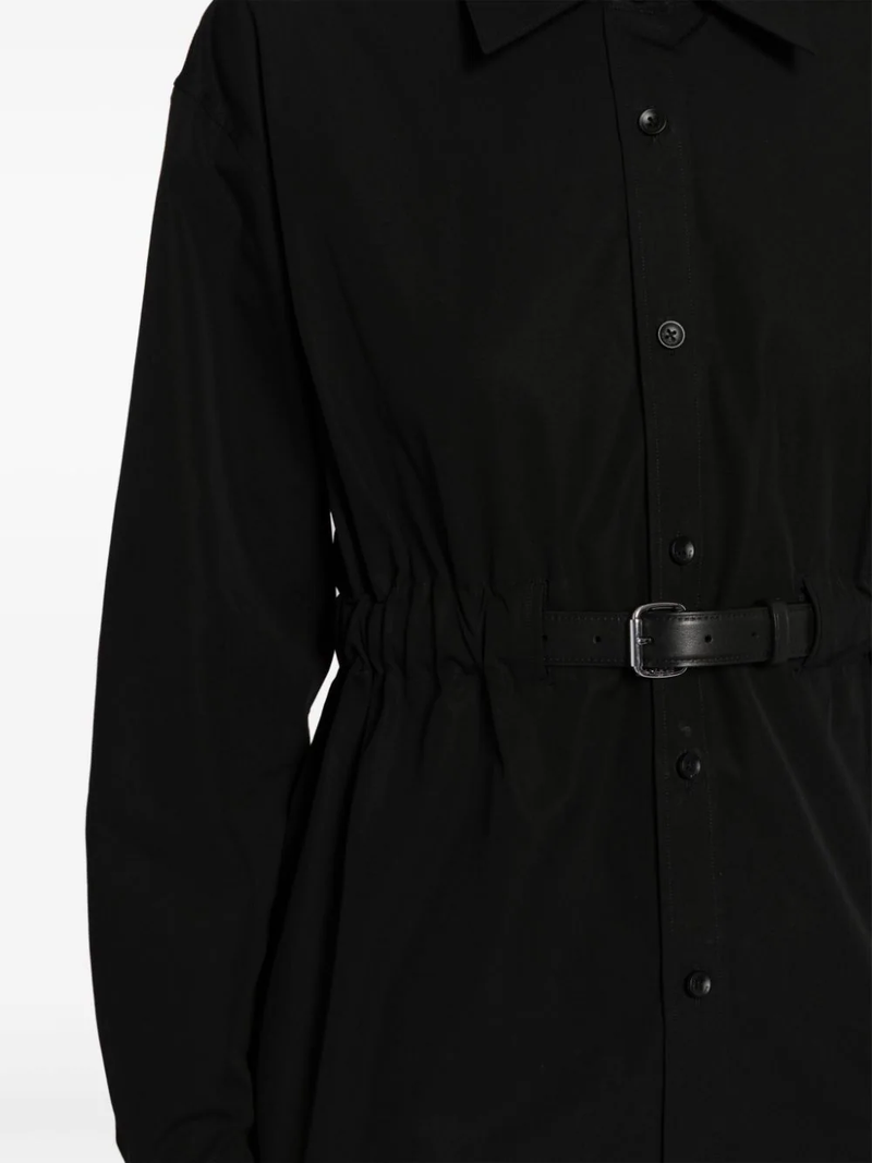 ALEXANDER WANG Women Integrated Leather Belt Button Down Tunic - NOBLEMARS