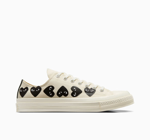 COMME DES GARCONS PLAY X CONVERSE Chuck 70 Multi Heart Low Top - NOBLEMARS