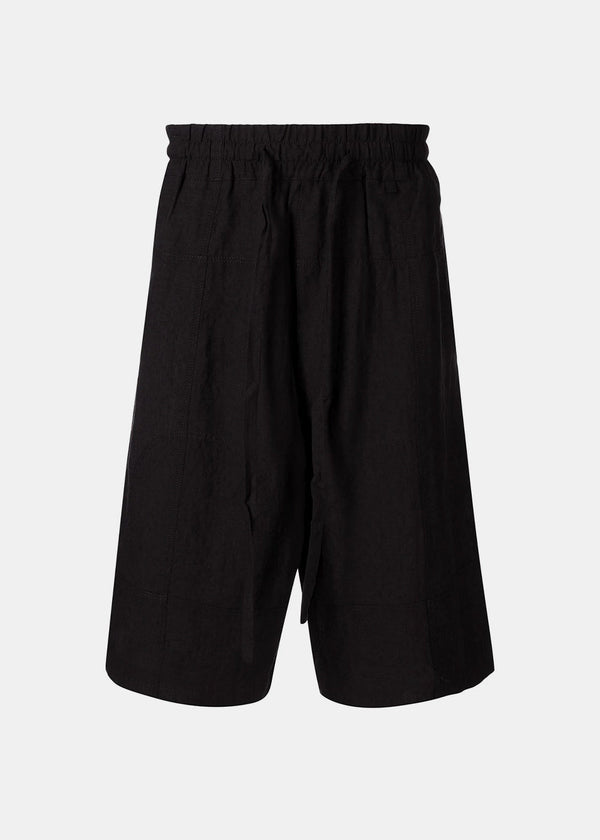 Ziggy Chen Black Wide Shorts - NOBLEMARS
