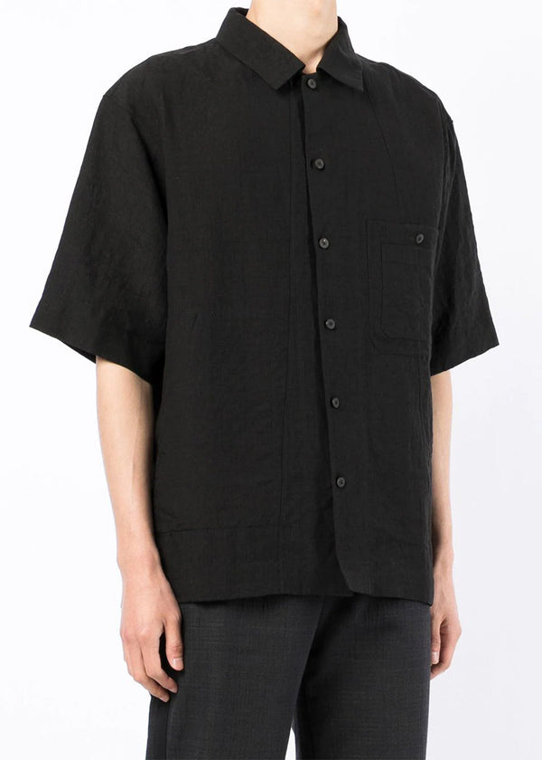 Ziggy Chen Black Patchwork Shirt - NOBLEMARS