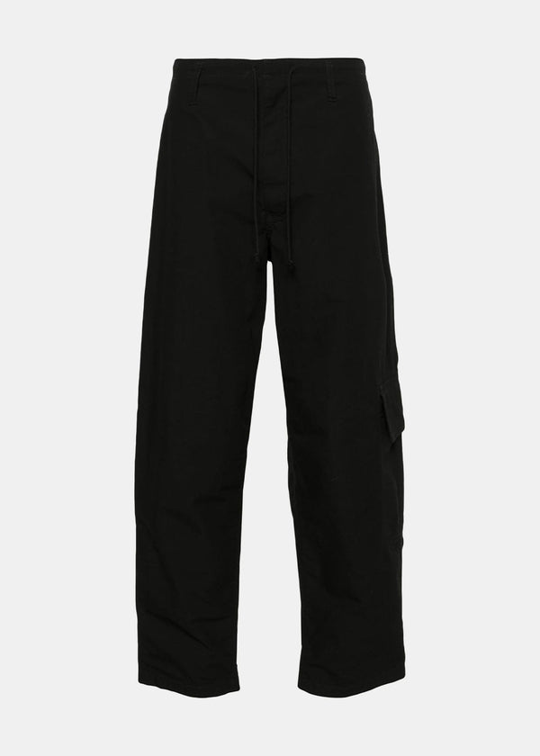 YOHJI YAMAMOTO Black A-Side Tuck Trousers
