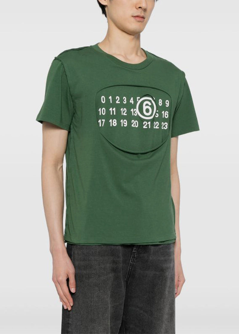 MM6 MAISON MARGIELA Green Printed T-Shirt