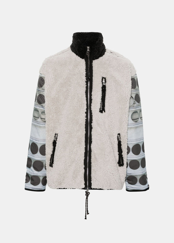SONG FOR THE MUTE White adidas x SFTM Fleece Jacket