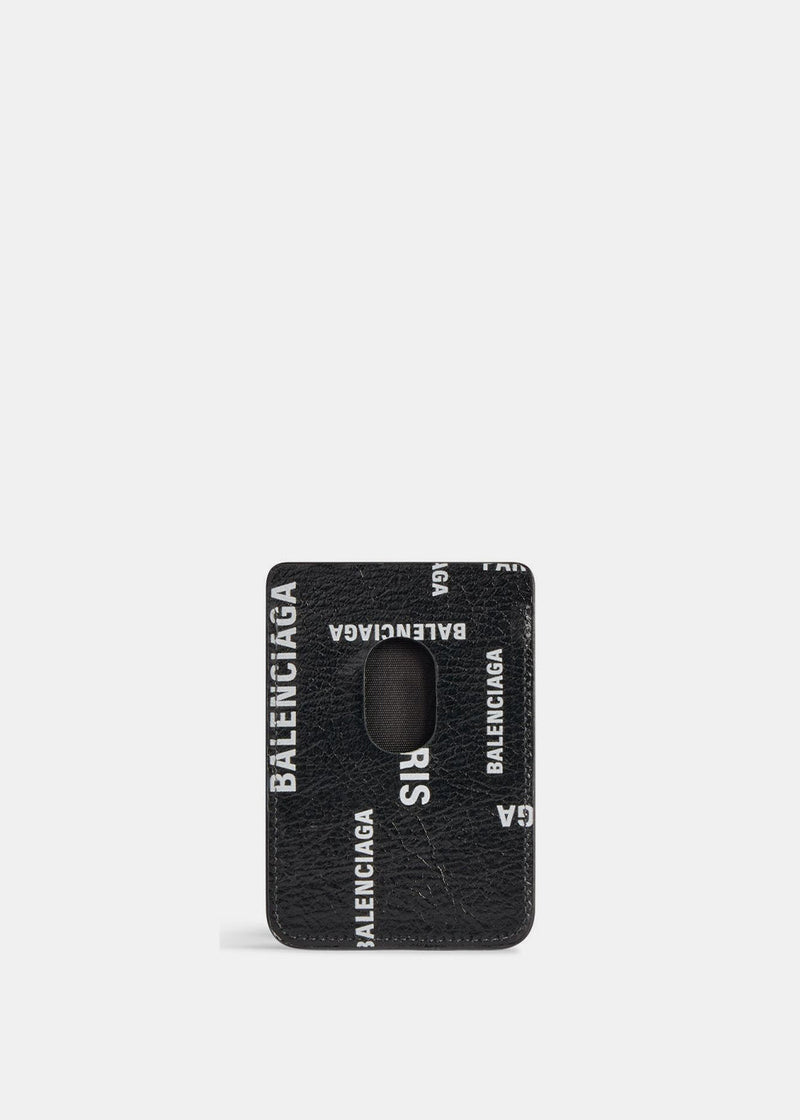 BALENCIAGA Black Cash Magnet Card Holder