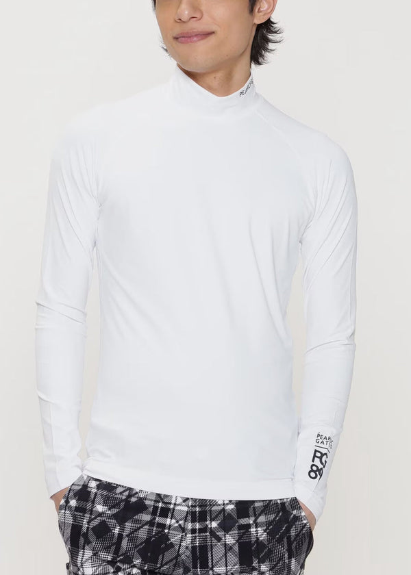 PEARLY GATES White Long Sleeve High Neck Pullover