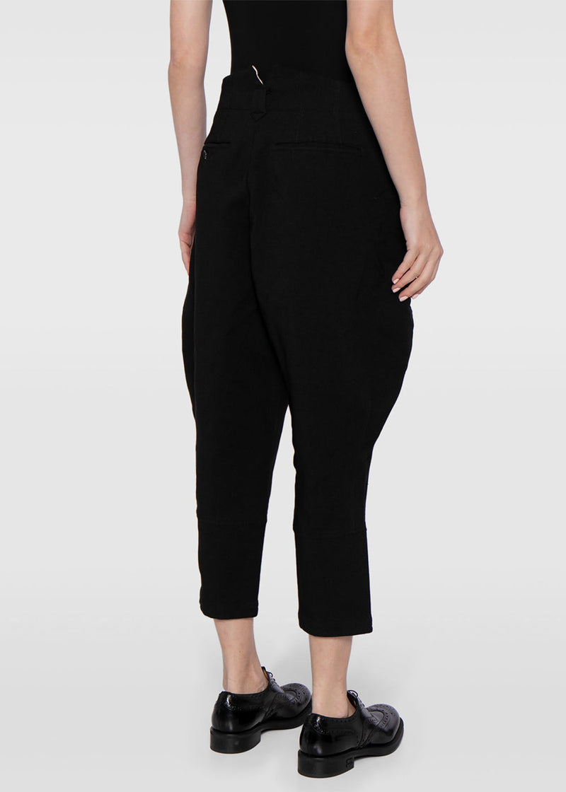 COMME DES GAR??ONS COMME DES GAR??ONS Black Tapered Cropped Trousers