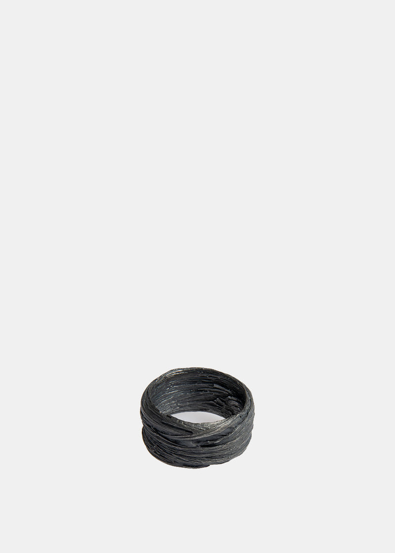 DETAJ Black Silver Ring- NOBLEMARS