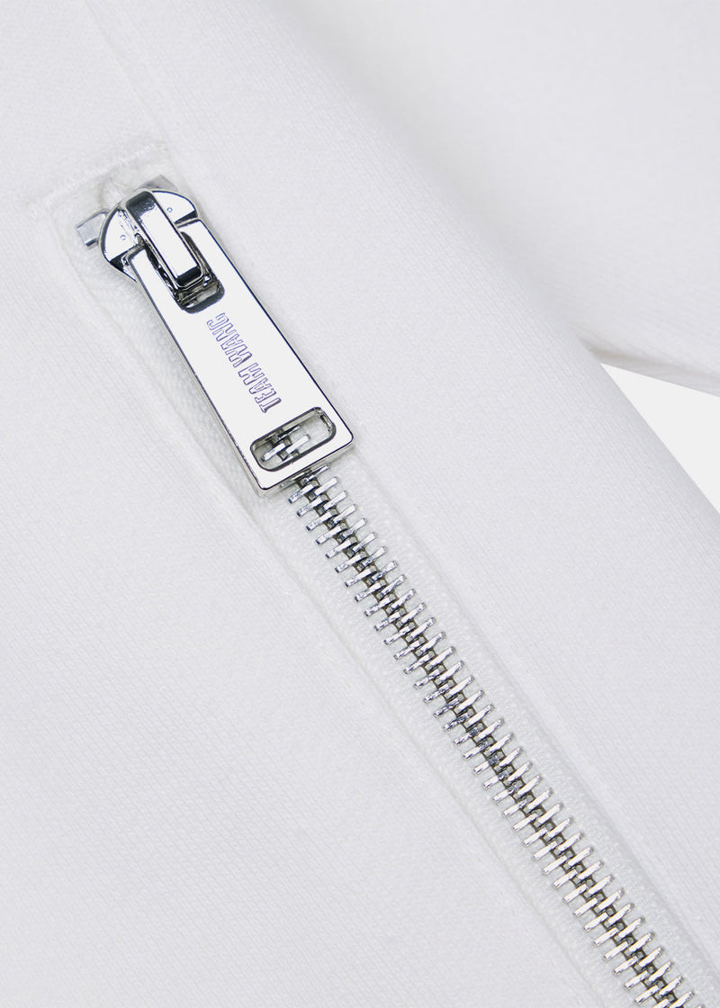 TEAM WANG White Zip-up Casual Jacket (Pre-Order)