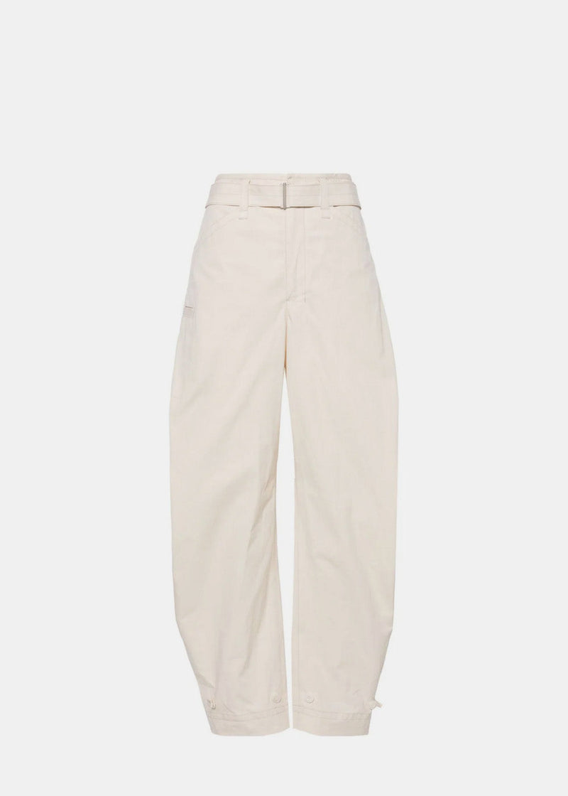 LEMAIRE White Belted Trousers