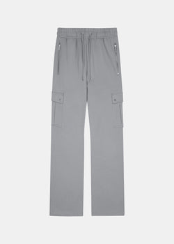 TEAM WANG Grey Zip-up Casual Cargo Pants (Pre-Order)