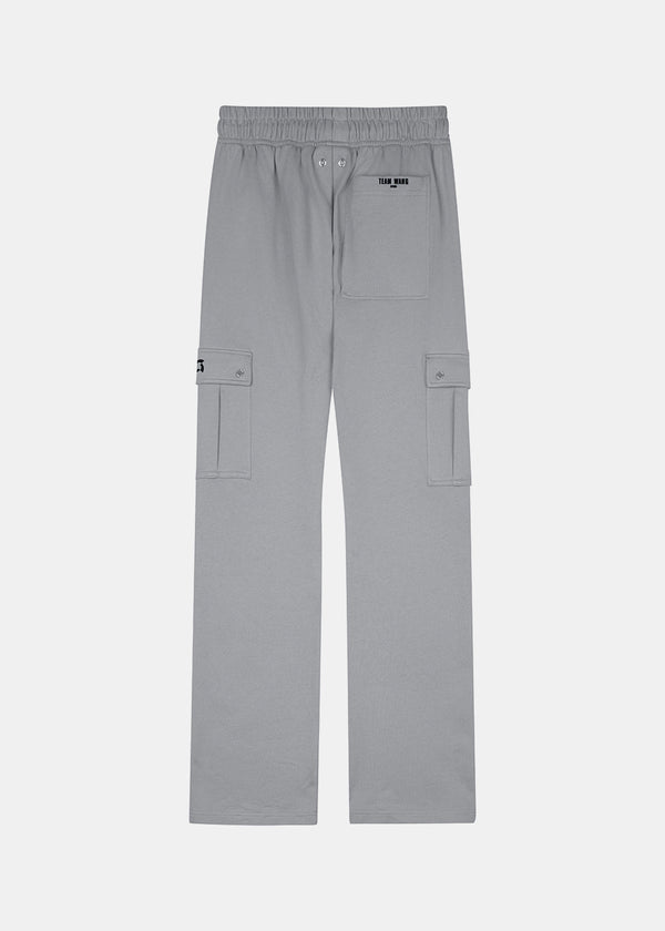 TEAM WANG Grey Zip-up Casual Cargo Pants (Pre-Order)