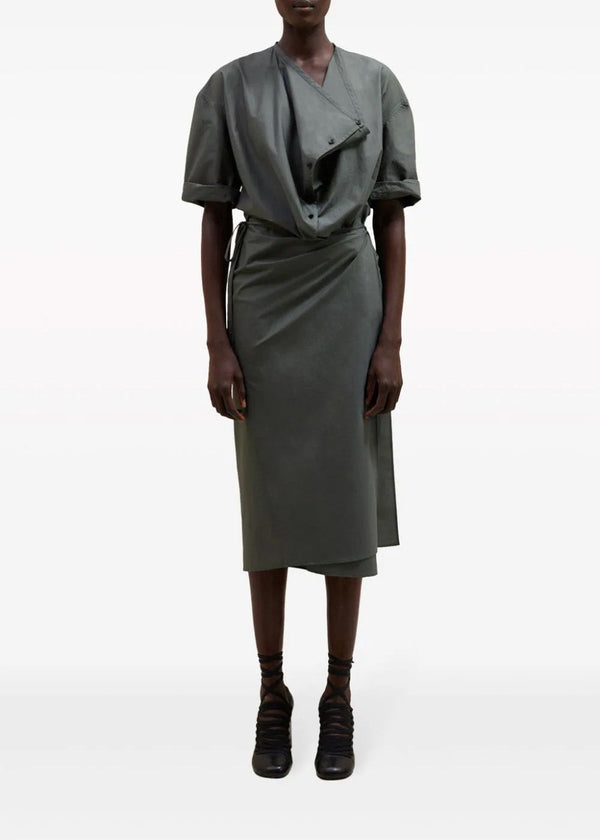 LEMAIRE Grey Wrap Dress